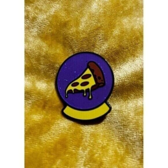 3/20 Slice of Melting Pizza Enamel Pin - Picture 1 of 1